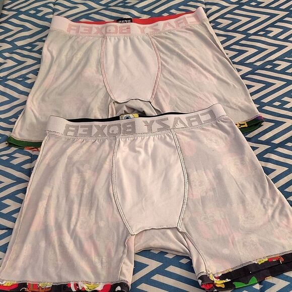 Crazy Boxer 2 Pairs SpongeBob And South Park Christmas Boxer Briefs Large - Picture 15 of 15
